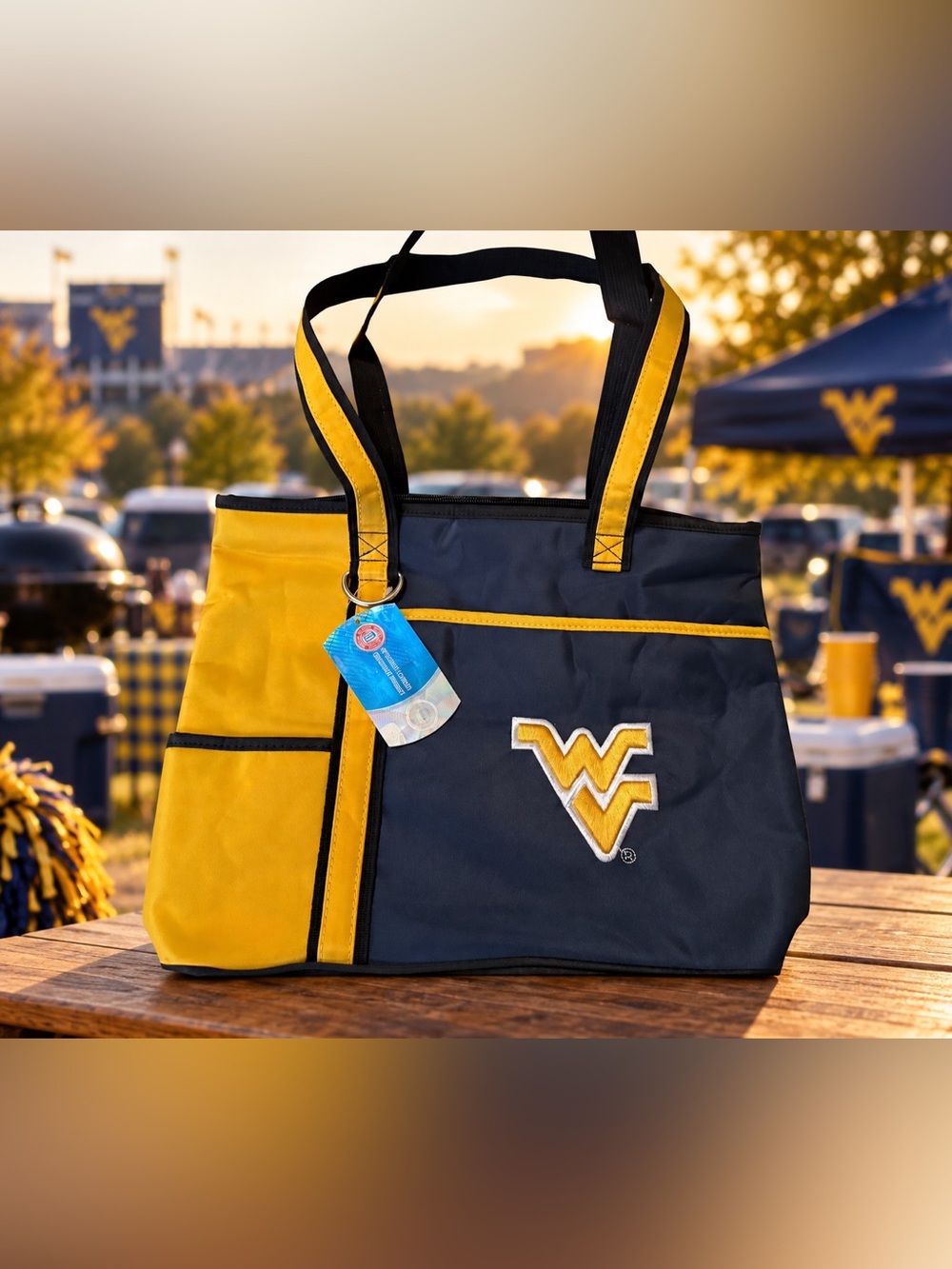 NWT WVU Mountaineers Pro Fanity Littlearth Carryall Tote